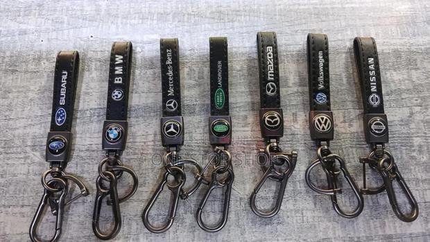 Classy Leather Branded Key Hanging Chains for Different Car Models