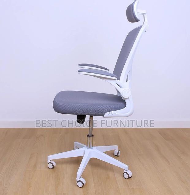 Office Chair; Adjustable Fabric High Back Orthopedic Office Chair - thumbnail 5