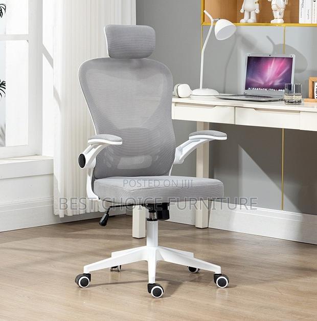 Office Chair; Adjustable Fabric High Back Orthopedic Office Chair - thumbnail 6