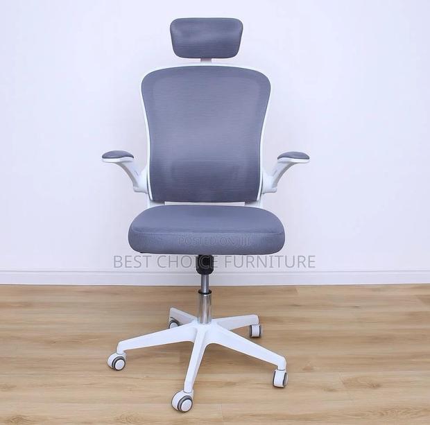 Office Chair; Adjustable Fabric High Back Orthopedic Office Chair - thumbnail 9