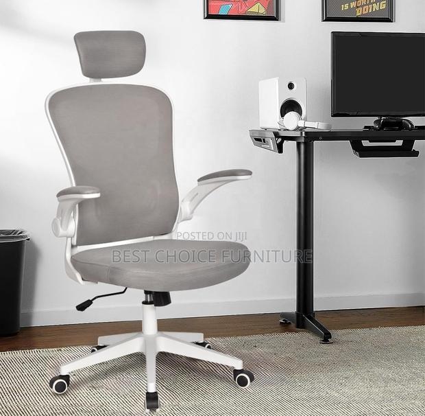 Office Chair; Adjustable Fabric High Back Orthopedic Office Chair - thumbnail 10