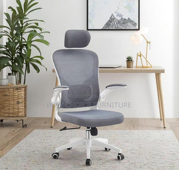 Office Chair; Adjustable Fabric High Back Orthopedic Office Chair - thumbnail 11