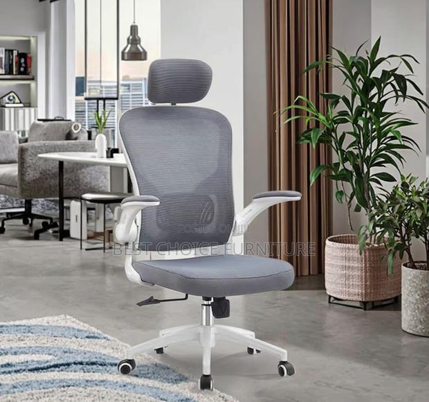 Office Chair; Adjustable Fabric High Back Orthopedic Office Chair - thumbnail 12