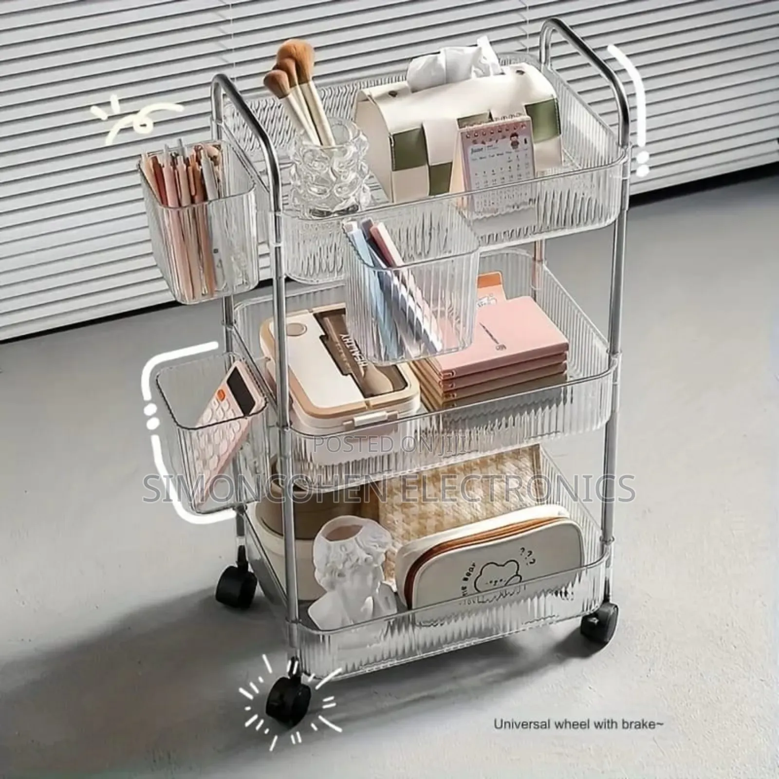 3 Layer Plastic Multipurpose Cosmetic Organizer
