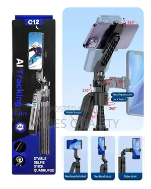 C12 Ai Tracking Tripod Selfie Stick