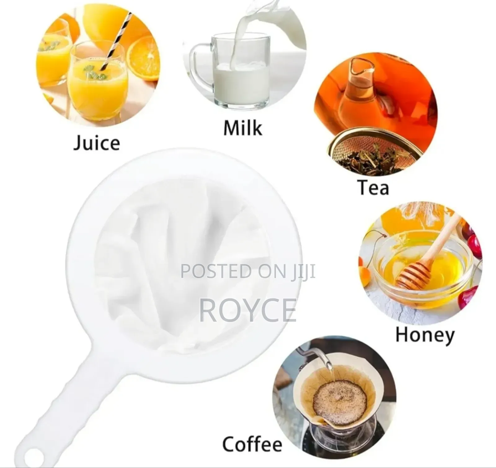 Ultra Fine Nylon Mesh Strainer -2pcs