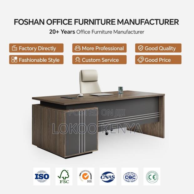 Office Deask ; 1800mm Executive L-Shaped Table - thumbnail 2