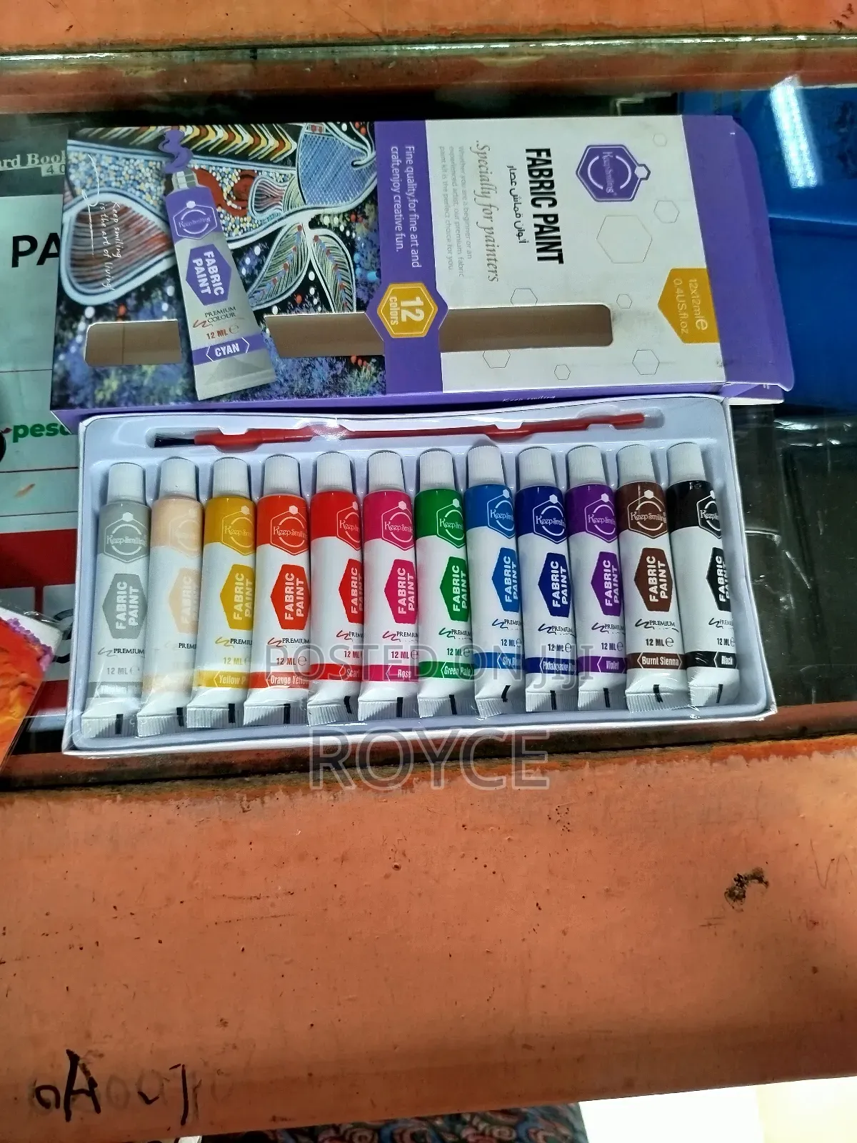 12pcs Fabric Colours (12*12ml)