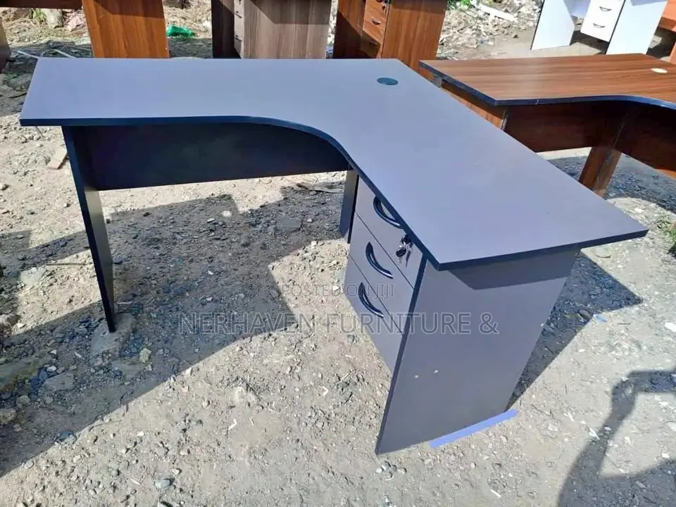 Executive L Shaped Computer Desk With Storage