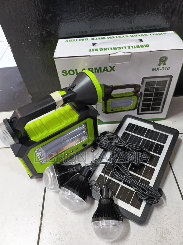 Solarmax Mx-316 Portable Solar Lighting Kit. - thumbnail 2