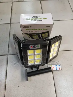 300 Watts High-Power Solar Light Smart Sensor With a Remote Control.