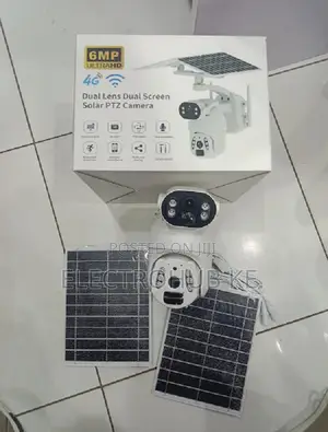 Outdoor Security Ubox Dual Lens Dual Solar 6mp 4g Simcard Camera Ptz