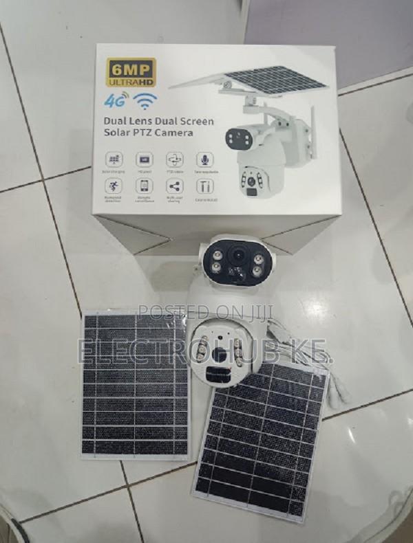 Outdoor Security Ubox Dual Lens Dual Solar 6mp 4g Simcard Camera Ptz
