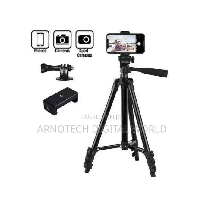 Tripod Stand With Clip For Phone And Camera