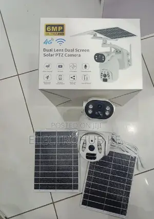 Solar Powered 4g Camera - Dual Solar Dual Lens 6mp Ptz Ubox Camera