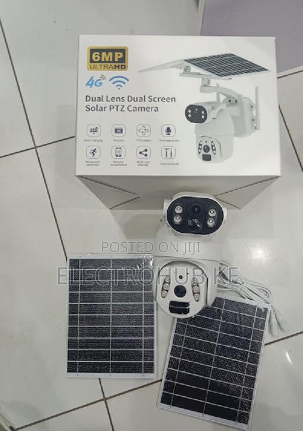 Solar Powered 4g Camera - Dual Solar Dual Lens 6mp Ptz Ubox Camera
