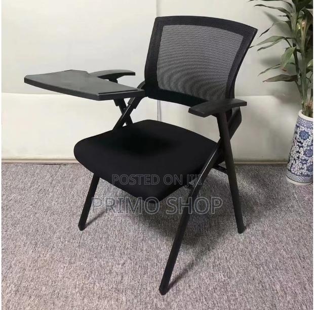 Office Chair : Black Folding Training Chair With Mesh Back - main view