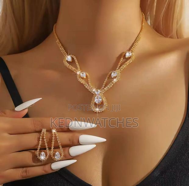 3 Pc Double Layered Jewellery Set