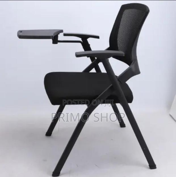 Office Chair : Black Folding Training Chair With Mesh Back - thumbnail 8
