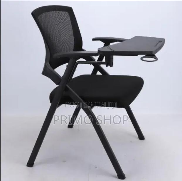 Office Chair : Black Folding Training Chair With Mesh Back - thumbnail 7