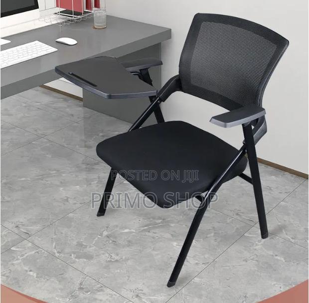 Office Chair : Black Folding Training Chair With Mesh Back - thumbnail 11