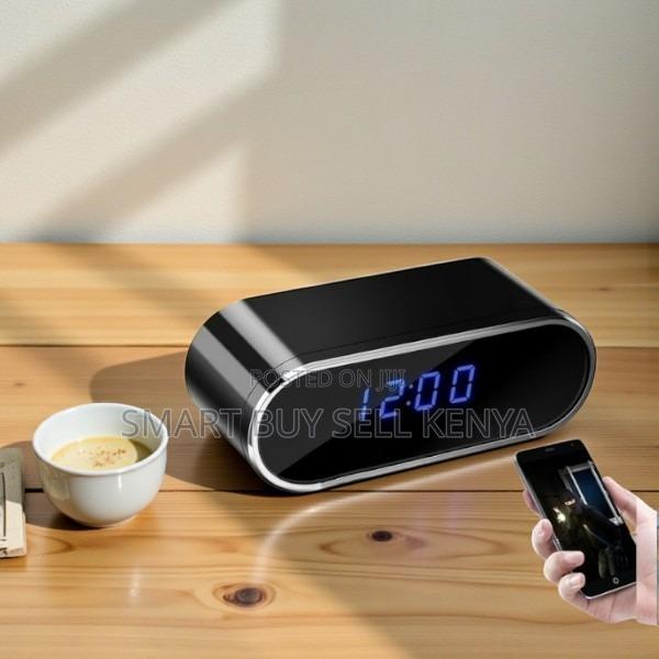 1080p Hd Mini Table Clock Wifi Spy Hidden Camera for Home Security