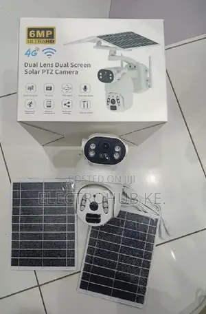 Ubox 6mp Hd 4g Camera For Outdoor Surveillance - Dual Solar-dual Lens