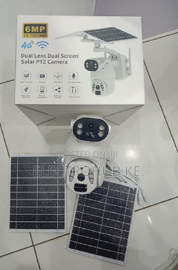 Ubox 6mp Hd 4g Camera For Outdoor Surveillance - Dual Solar-dual Lens