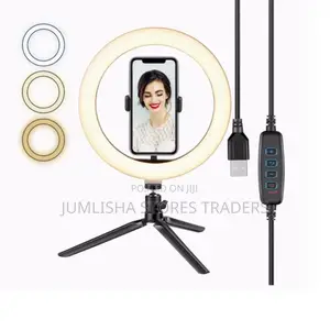 *
*8 Inch Tripod Stand Ringlight*
(Has a Remote)