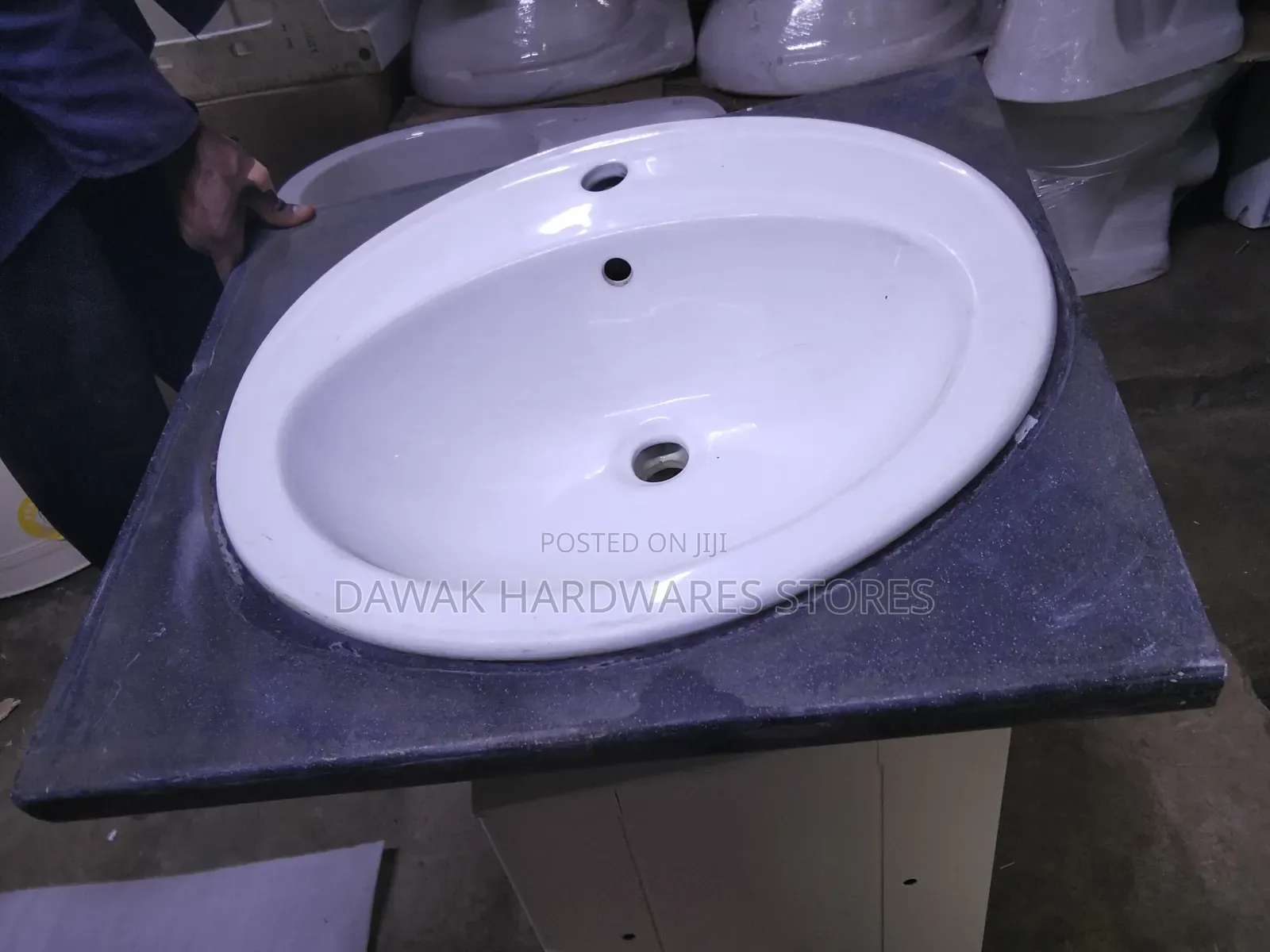 Washhandbasin With a Built-in Marble