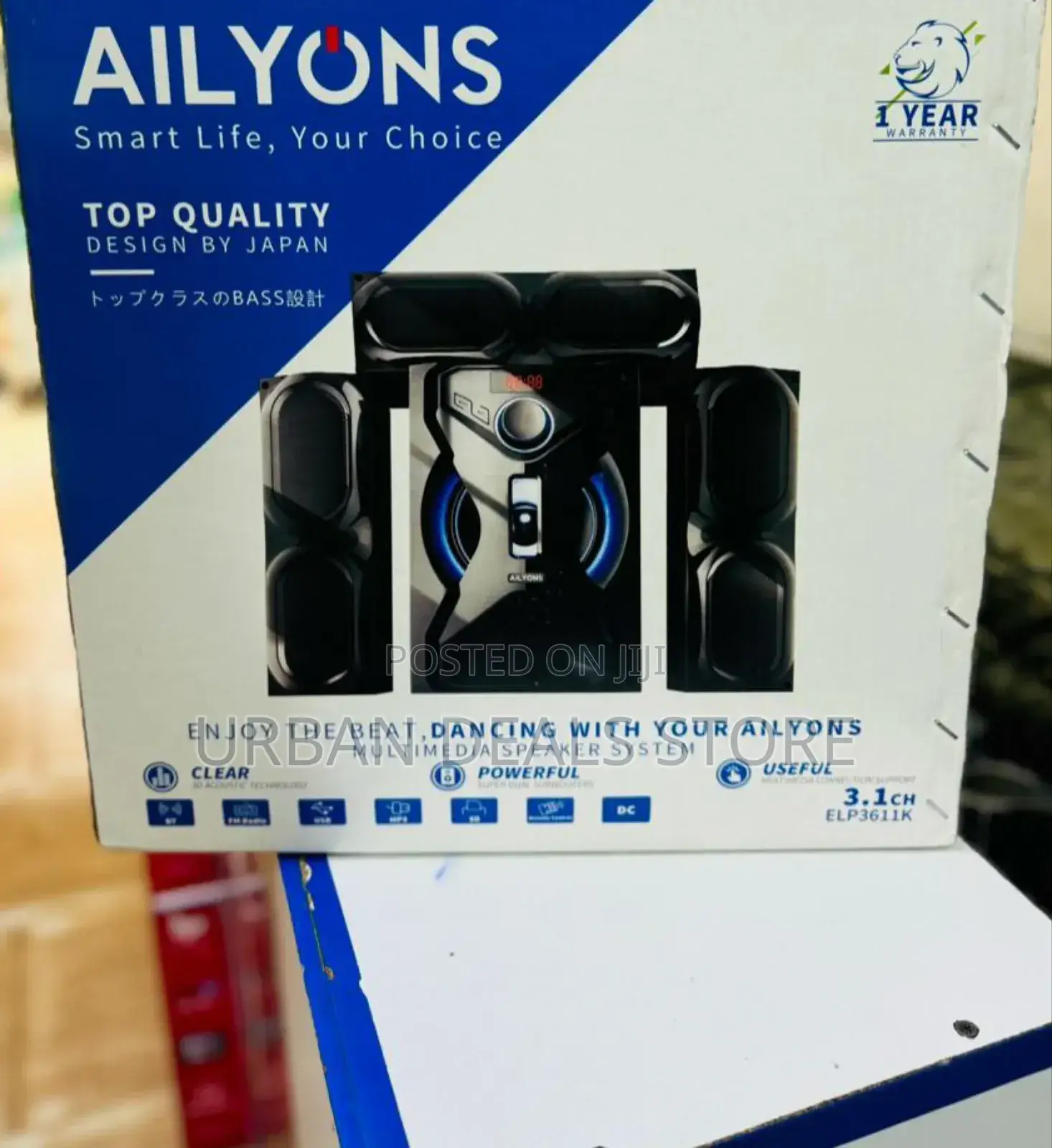 Ailyons 3.1ch Subwoofer Home Theatre