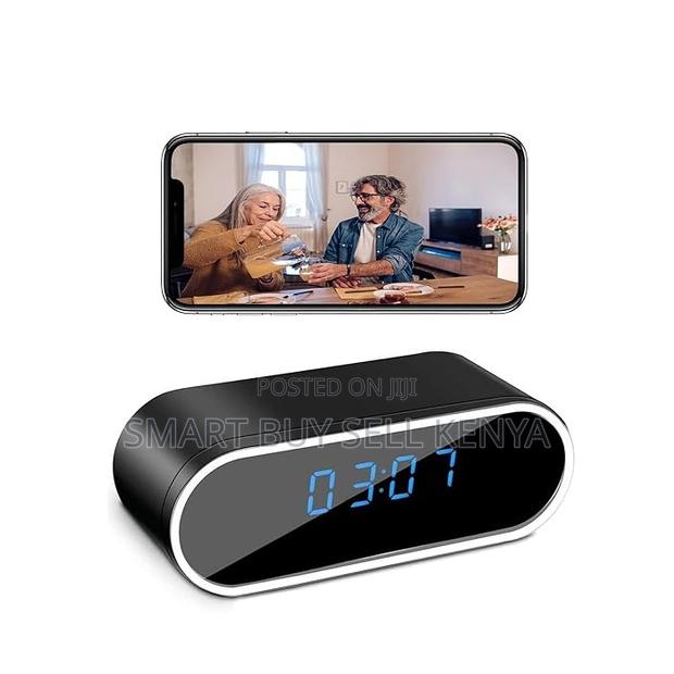 Loop Recording 1080p Full Hd Mini Table Clock Wifi Spy Hidden Camera