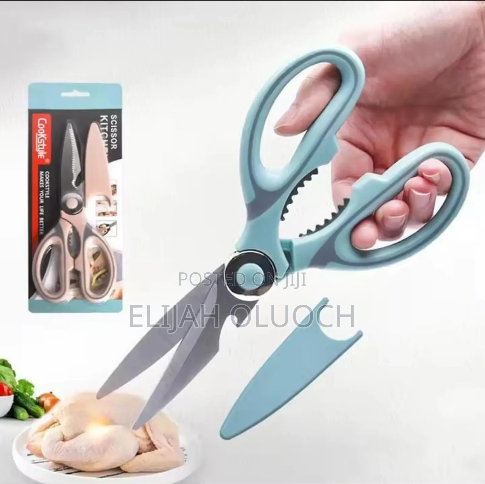 Multi-purpose Kitchen Scissors With Magnetic Holder