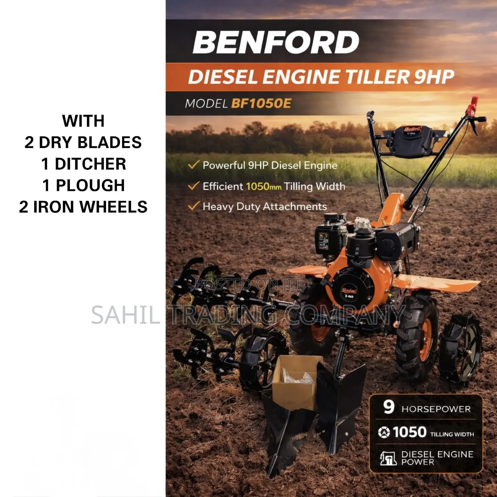 Benford Diesel Tiller