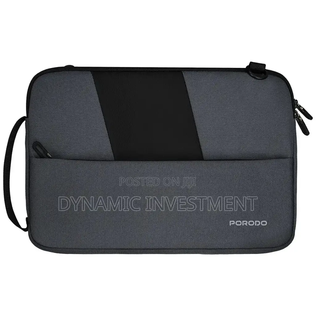 Porodo 16" Laptop Sleeve With Adjustable Shoulder Strap- Grey