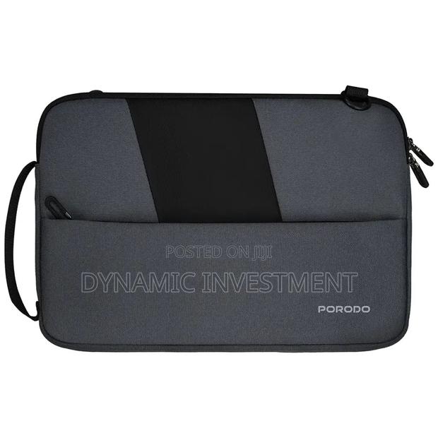 Porodo 16" Laptop Sleeve With Adjustable Shoulder Strap- Grey - thumbnail 2