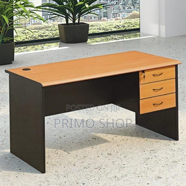 Office Desk : Modern Office Desk Featuring a Wooden-Finish Top - thumbnail 2