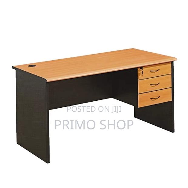 Office Desk : Modern Office Desk Featuring a Wooden-Finish Top - thumbnail 6