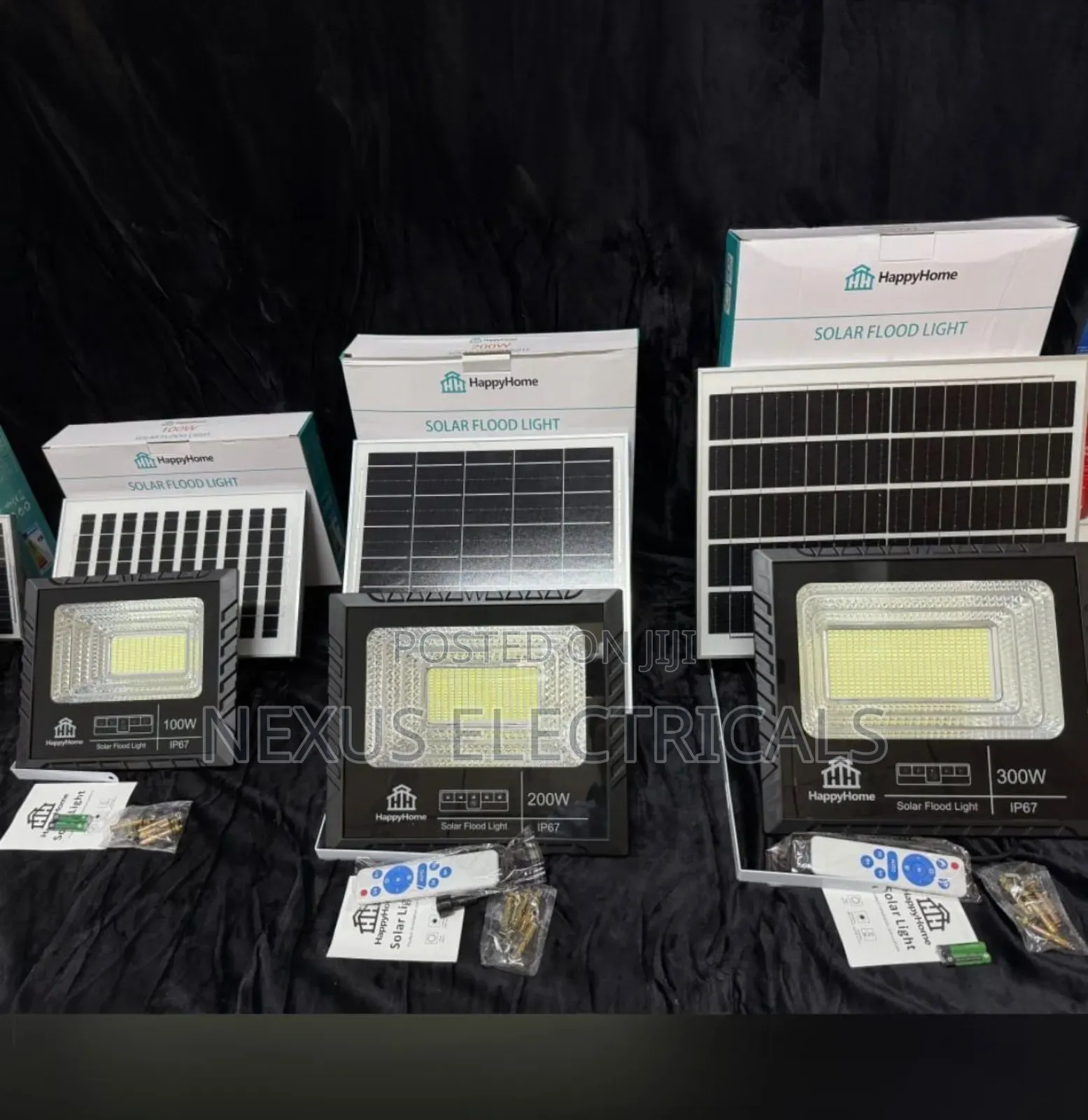 Solar Flood Light 100w Happy Home