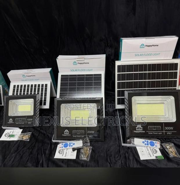 Solar Flood Light 100w Happy Home