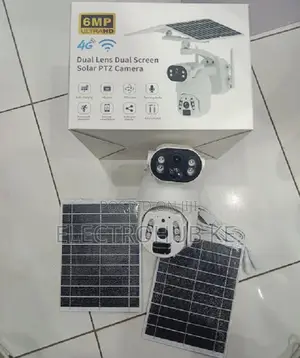 Brandnew 6mp Dual Lens Dual Screen Solar Ubox 4g Ptz Camera