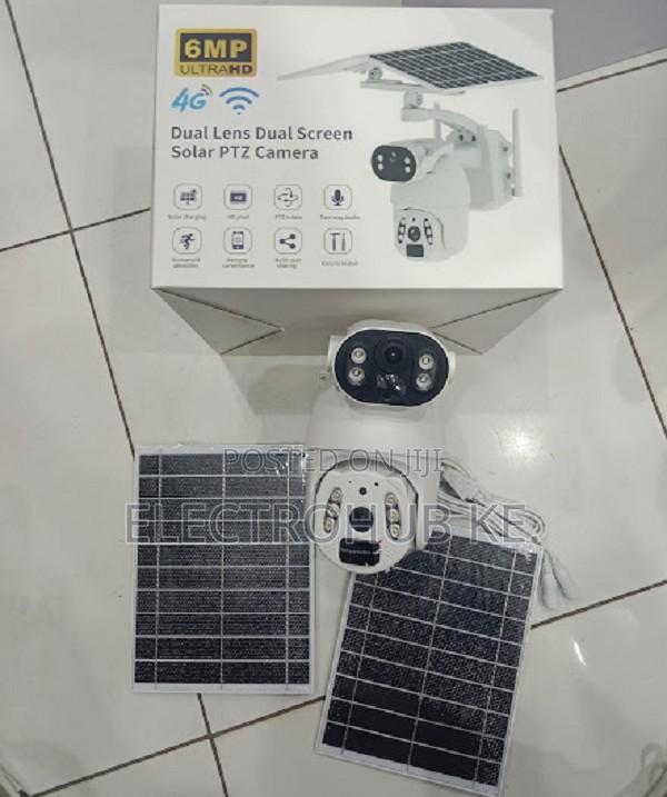 Brandnew 6mp Dual Lens Dual Screen Solar Ubox 4g Ptz Camera