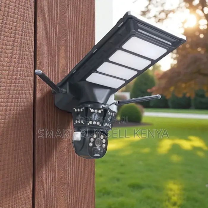 Longer Lasting 4g PTZ Rotating Dual Lens Solar Camera Street Light