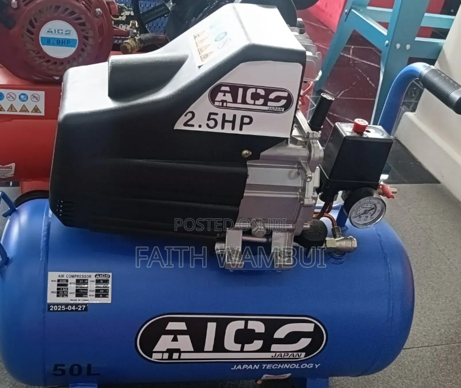 50 Litres Aico 2.5hp Air Compressor Machine (Air Compressor Machine