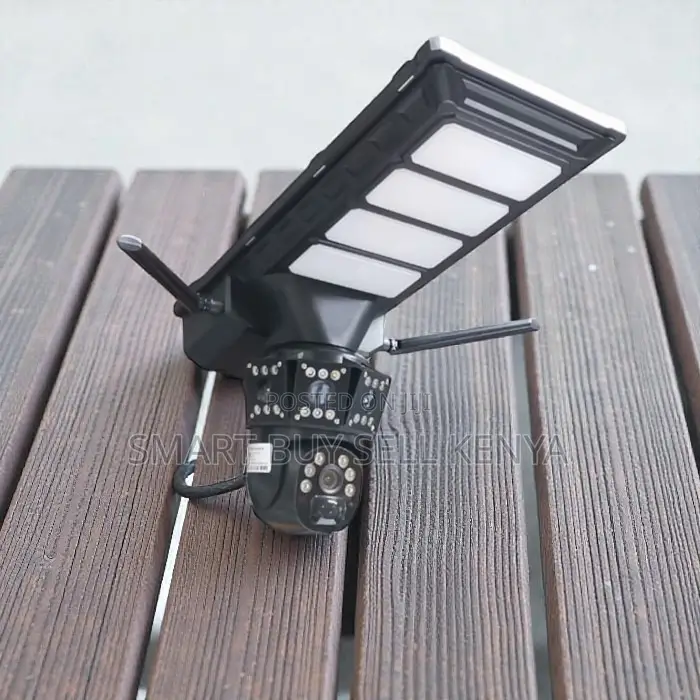 Easy to Install 4g PTZ Dual Lens Solar Camera Solar Street Light