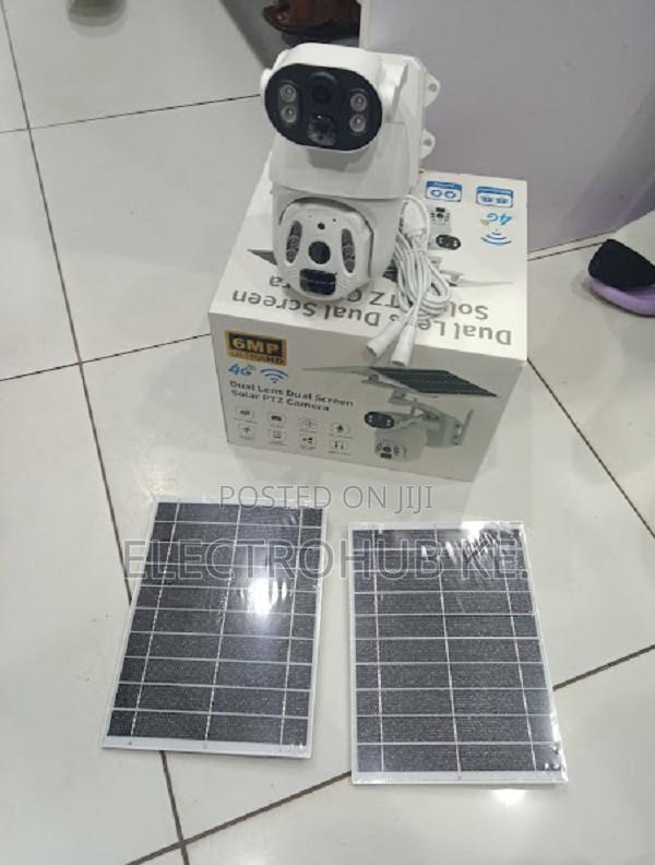 Ubox 6mp 4g Dual Lens Solar Camera For Outdoor Use