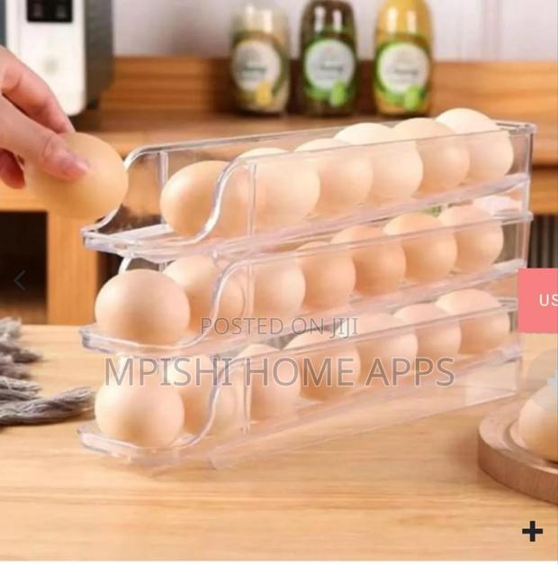 3 Layered Rolling Egg Storage Box - main view
