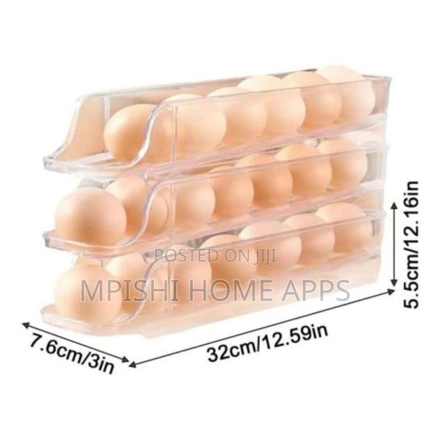 3 Layered Rolling Egg Storage Box - thumbnail 3