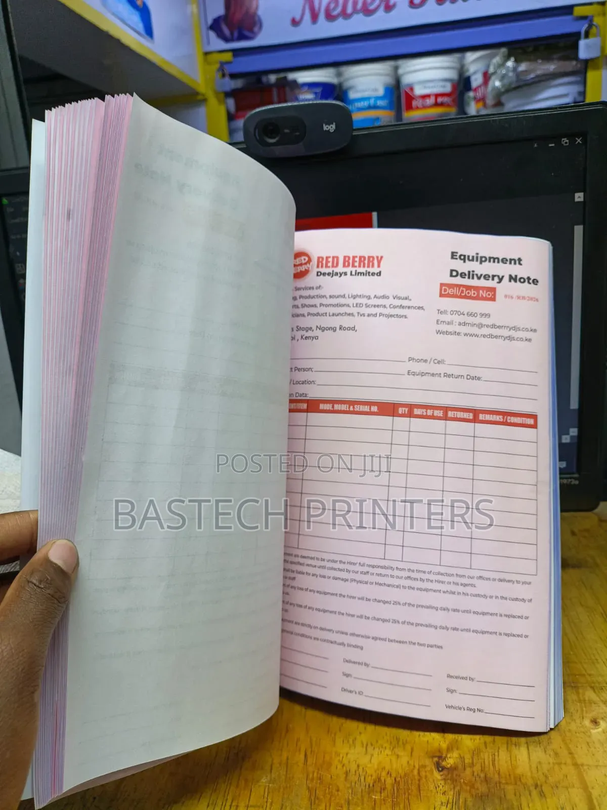 A4 Receipt / Invoice / Delivery Note Printing Professional Reliable