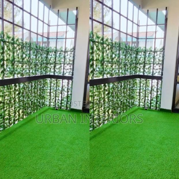 Artificial Grass Carpet With Balcony Leaves Artificial Grass Carpet - main view